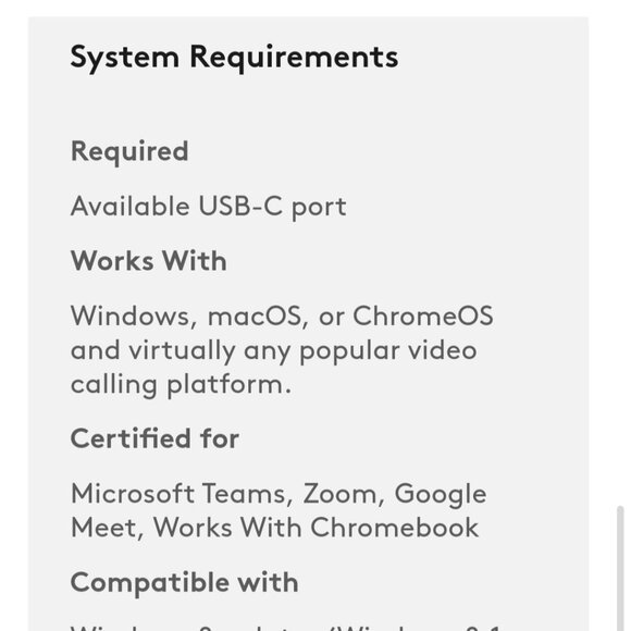 NEW UNOPENED Logitech Brio500 Webcam - Picture 11 of 12